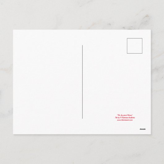 キャンディーカードを使った最も甘いクリスマスマウス シーズンポストカード (裏面)