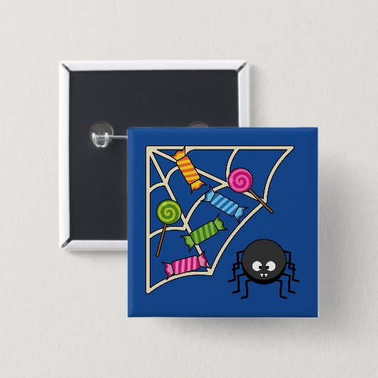 キャンディーキャッチャークモ 缶バッジ (正面&裏面)