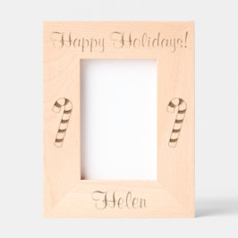 キャンディーキャンズクリスマスホリデーズレーザー レーザー彫刻フレーム