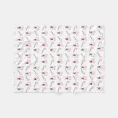 キャンディーキャンズクリスマス フリースブランケット (正面(横))