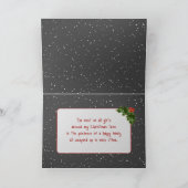 キャンディーキャン付きクリスマスレッドトラック シーズンカード (内部)