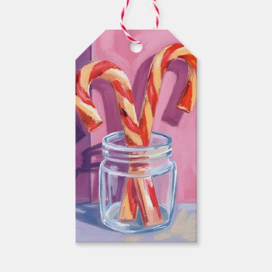 キャンディーキャン | ヴィンテージクリスマス ギフトタグ (正面)