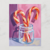 キャンディーキャン | ヴィンテージクリスマス シーズンポストカード (正面)