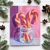 キャンディーキャン | ヴィンテージクリスマス シーズンポストカード