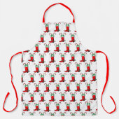 キャンディーキャーンズAp付き西クリスマスカウボーイブーツ エプロン (正面)