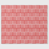 キャンディーキーンクリスマスウィーブ ラッピングペーパー (フラット)