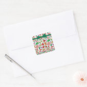 キャンディークリスマス クッキー カード 封筒 スクエアシール (封筒)