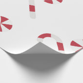 キャンディーケインとペパーミントクリスマス ラッピングペーパー (角)