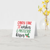 キャンディーケインの願いとミスタントーのキス カード (黄色い花)