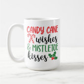 キャンディーケインの願いとミスタントーのキス コーヒーマグカップ (左)