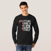 キャンディーケインアダルトユーモアクリスおもしろいム Tシャツ (正面フル)