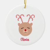 キャンディーケインアントラートナディクリスマスオーナメント セラミックオーナメント (正面)