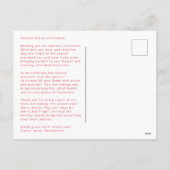 キャンディーケインアーシュモダンホリデーフォトポストカード シーズンポストカード (裏面)