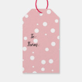 キャンディーケインイラストレーションクラシックギフトラベル ギフトタグ (裏面)