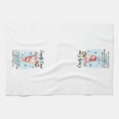 キャンディーケインカクテルレシピクリスマスホリデー キッチンタオル (横)