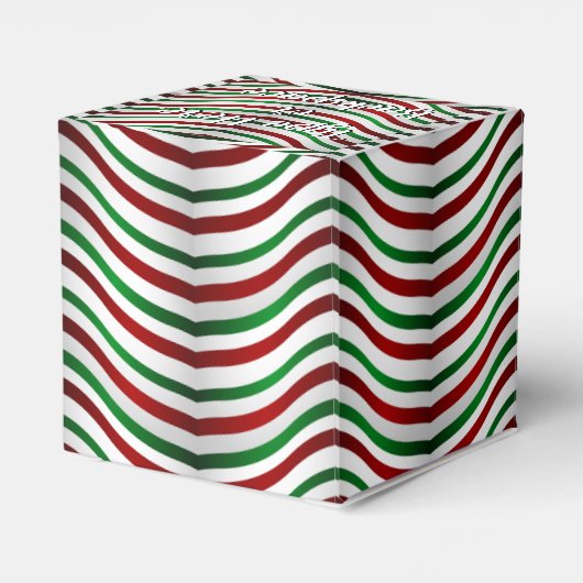 キャンディーケインギフトボックスパーソナライズされたホリデーボックス フェイバーボックス (裏面サイド)