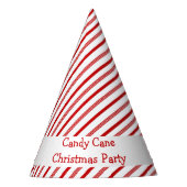 キャンディーケインクリスマスホリデー紙パーティーハット パーティーハット (正面)