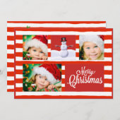 キャンディーケインクリスマス シーズンカード (正面/裏面)