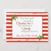 キャンディーケインクリスマス シーズンカード (裏面)