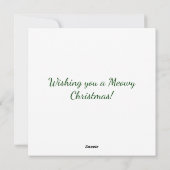 キャンディーケイングレーキットクリスマスカード シーズンカード (裏面)