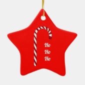 キャンディーケインスイートハッピーホリデーズスターオーナメント セラミックオーナメント (裏面)