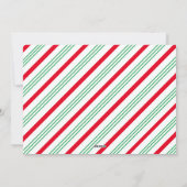 キャンディーケインストライプクリスマスカード シーズンカード (裏面)