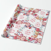 キャンディーケインスワールキャンディーズ包装紙 ラッピングペーパー (アンロールド)