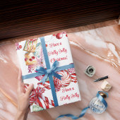 キャンディーケインスワールキャンディーズ包装紙 ラッピングペーパー