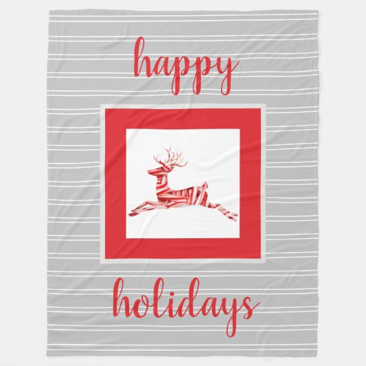 キャンディーケイントインデーアフェスティバルホリデイ フリースブランケット (正面)