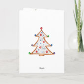 キャンディーケインハウスドータークリスマスホリデーカード シーズンカード (裏面)