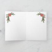 キャンディーケインハウスドータークリスマスホリデーカード シーズンカード (内部)