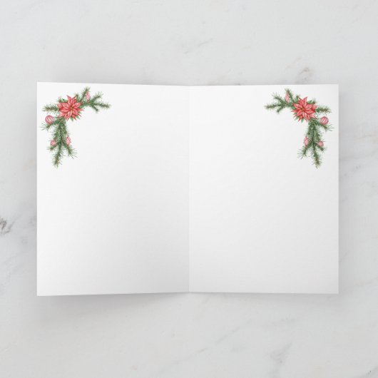 キャンディーケインハウスドータークリスマスホリデーカード シーズンカード (内部)