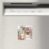 キャンディーケインハウス、ジンジャーブレッドマン、ポインセチア マグネット (インサイチュ (食洗機))