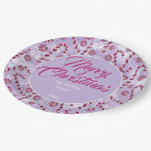 キャンディーケインベリー紙プレート ペーパープレート (アングル)