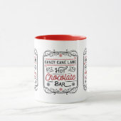 キャンディーケインホットチョコレートバークリスマス マグカップ (中央)