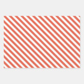 キャンディーケインホリーパターンカワイトホリデークリスマス ラッピングペーパーシート (正面2)