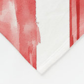 キャンディーケインレッドストライプクリスマスクリスマス フリースブランケット (角)