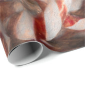 キャンディーケインヴィンテージアンティークレッドクリスマス ラッピングペーパー (ロールコーナー)