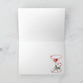 キャンディーケイン応援クリスマスマルティーニホリデーライト カード (内部)