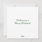 キャンディーケイン虎猫キットンクリスマスカード シーズンカード (裏面)