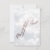 キャンディーケイン、クリスマス3.5インチx 5インチグリーティングカード カード (正面)