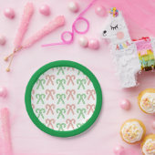 キャンディーケイン/ペパーミント紙プレート ペーパープレート (パーティー)