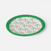 キャンディーケイン/ペパーミント紙プレート ペーパープレート (アングル)