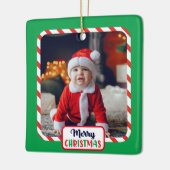 キャンディーケイン（写真を追加）セラミックオーナメント セラミックオーナメント (左)