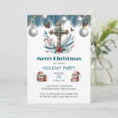 キャンディーケーンとホリークロスクリスマス 招待状 (スタンド正面)