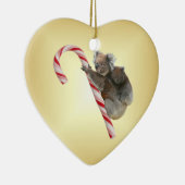 キャンディーケーンのオージークリスマス セラミックオーナメント (右)