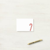 キャンディーケーンのクリスマスイラスト ポストイット (デスク上)