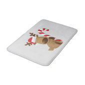 キャンディーケーンのトナカイ バスマット (アングル)