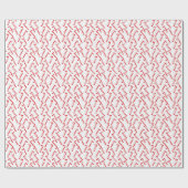 キャンディーケーンのパタ赤と白ーン ラッピングペーパー (フラット)