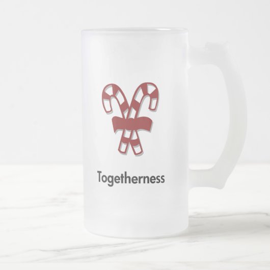 キャンディーケーンの一体感 フロストグラスビールジョッキ (右)